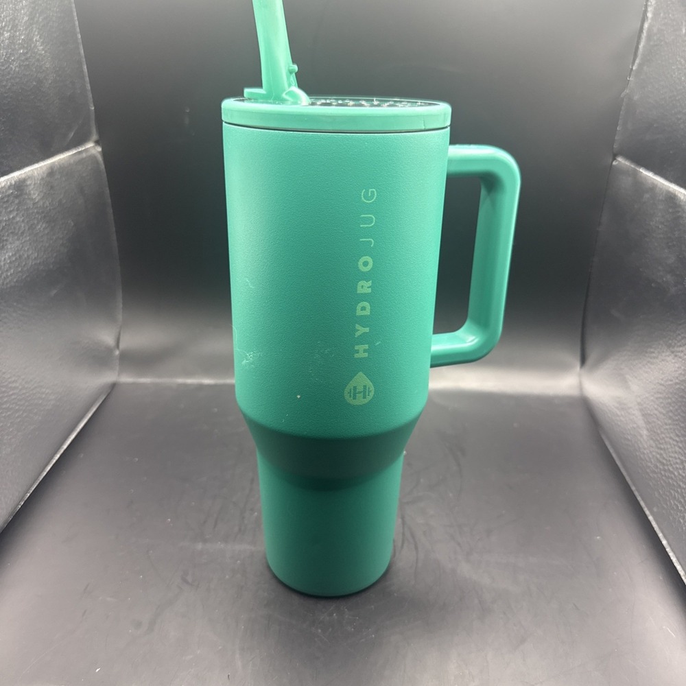 Hydrojug 32 Oz Traveler Water Bottle Insulated Mug Kelly Green No Straw